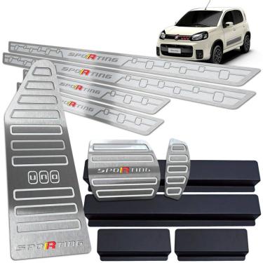 Imagem de Soleira Pedaleira Auto Descanso Uno Sporting 11 18 Prata