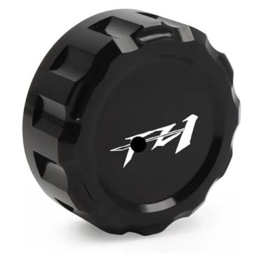 Imagem de Tampa do reservatório mestre do cilindro de fluido de freio traseiro CNC universal compatível com Y&AMAHA FZ1 FZ 1 FZ1S FZ6 FAZER/FZ6R/FZ6S/FZ6N todos os anos (preto)