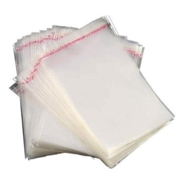 Imagem de 2000 Saquinho Plástico Exposi 6X5 Furo Adesivo Transparente