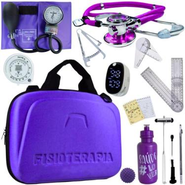 Imagem de Kit Fisioterapia Maleta Goniometro Martelo Buck Completo - Love Saude,