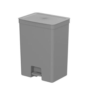 Imagem de Lixeira De Pedal Trium 46 Litros Com Cesto 4 Litros Bancada