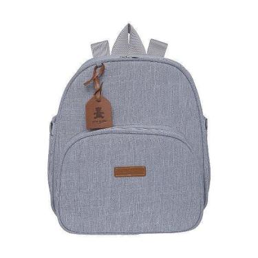 Imagem de Mochila De Maternidade Pirulitando Baby Cuidado Cinza