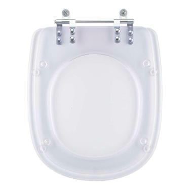 Imagem de Tampa De Vaso Acrilico Transparente Dona Beja Para Bacia Santa Clara 6lpf