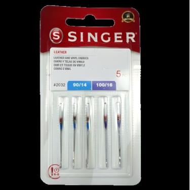 Imagem de Agulha Singer 2032 Para Costurar Couro Vinil Singer Facilita Pro 4411 