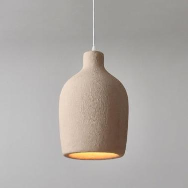 Imagem de Criativo Concreto Abajur Pendente Luz Resina Lustre Hall Japonês Estilo Wabi-Sabi Luminária Pendente para Cozinha Ilha Entrada Sala de Jantar Sala de Estudo Sala de Estar Quarto Bar(C)
