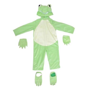Imagem de oshhni Conjunto de fantasia de sapo infantil, traje de fantasia para festival, cosplay, apresentação, L