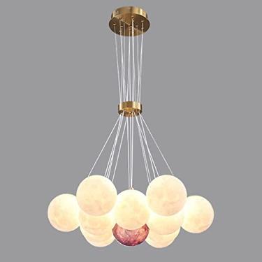 Imagem de Lustre Criatividade 3D Impresso Teto Lustre Teto Luz Noturna Universo Pt Lua Criatividade Lanterna Sala de Jantar Bar Luzes Pingente Casa Criança Quarto Led Chande