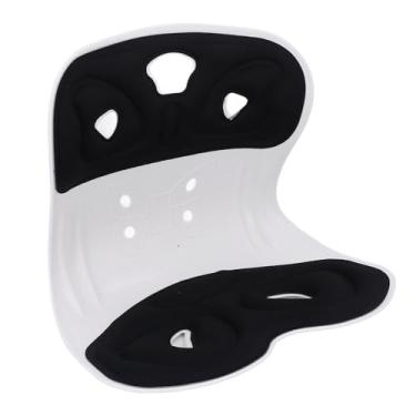 Imagem de Asixxsix Apoio ergonômico inferior das costas, Corretor de postura para mulheres homens, Cadeira de apoio respirável e lombar macia para Home Office Mesa Cadeira assento piso (Preto)