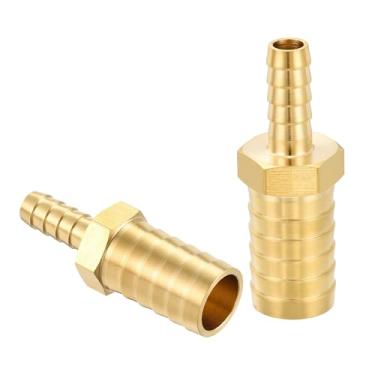 Imagem de HARFINGTON 2 peças de mangueira de latão de 5/20.3 cm a 5/40.6 cm Splicer Mender para impressão 3D, compressor de ar, máquina CNC, matrizes