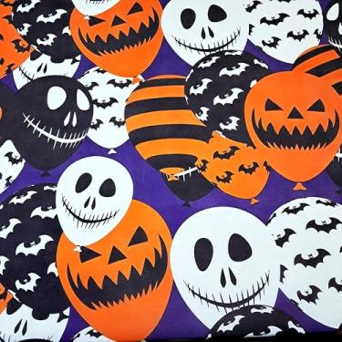 Imagem de TNT Toalha estampado Balões de Halloween 5.00m x 1.40m