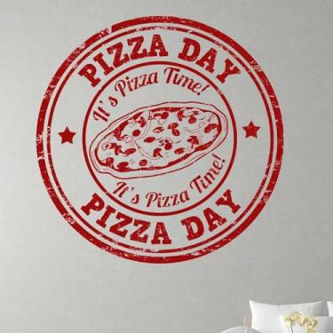 Imagem de Adesivos de parede Fast Food Pizza Shop placa sala de jantar restaurante cozinha adesivos vinil decoração moderna murais papel de parede 95 x 95 cm