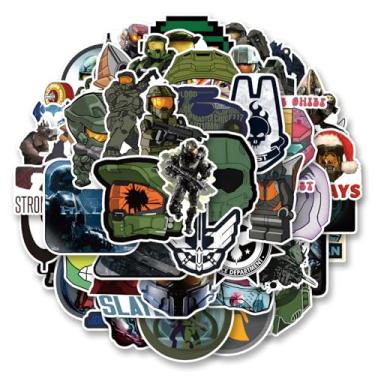 Imagem de 50pcs Shooting Game Stickers Pack, Aesthetic Vinyl Waterproof Sticker Decal for Water Bottle,Laptop,Phone,Skateboard,Scrapbooking for Kids Teens Adults for Party Supply Decor