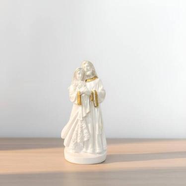 Imagem de Imagem Decorativa Sagrada Família Enfeite Decoração Elegante de Sala -