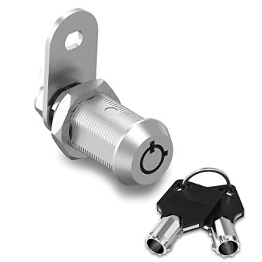 Imagem de 1 pacote com fechaduras de armário de 3,5 cm, trava de armazenamento para trailer, trava de caixa de correio, trava tubular para gabinete e código semelhante com chave, fechaduras exclusivas para