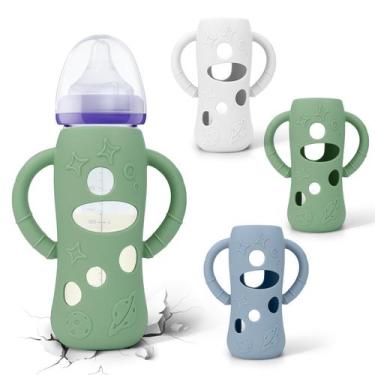 Imagem de Mangas de silicona para biberón BUSOHA para Lansinoh de 8 oz, paquete 