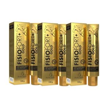 Imagem de Kit 3 Pomada Bio Instinto Fisiofort Premium Gold 150 gramas