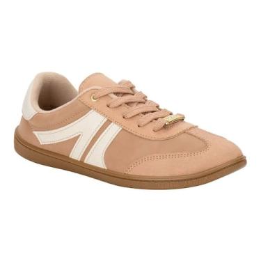 Imagem de Tênis Moleca Feminino Nude Off Casual Confortável, Nude, Branco off, 3