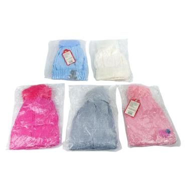 Imagem de Touca Infantil Poliéster Pompom e Forro Color - Tudo em Caixa