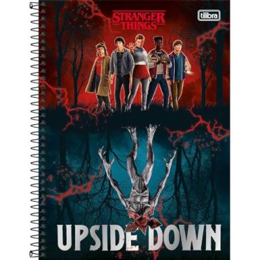 Imagem de Tilibra - Caderno Espiral Capa Dura Universitário Connect 10 Matérias Stranger Things 160 Folhas - Upside Down