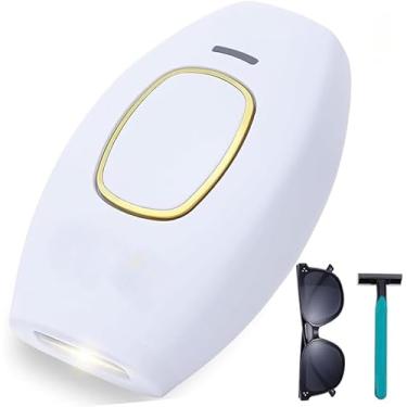 Imagem de Branco, Depilador a Laser, Cinco Níveis de Energia, Indolor, Unisex, para Tratamento Facial, Pernas, Braços, Linha de Biquíni, Corpo Inteiro
