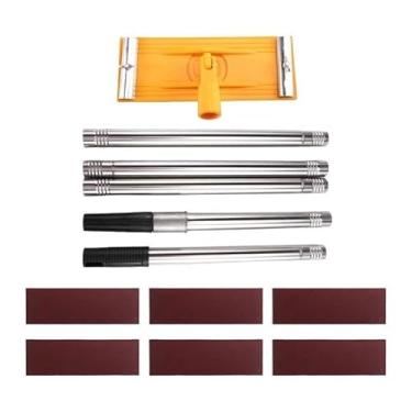 Imagem de Generic Lixadeira de vara para remoção de teto de drywall com vara de extensão para preparação de pintura, limpeza 360 e polimento, lixadeira radial