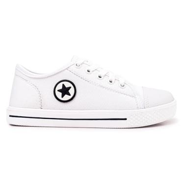 Imagem de Tênis Infantil Star Casual All Branco Leve Macio Confort (132-star-branco/branco-33)