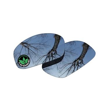 Imagem de Raydi Lentes de reposição de policarbonato para óculos de sol Maui Jim Stingray - Espelho de titânio prateado - Polarizado