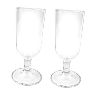 Imagem de IEUDNS Taças de vinho de acrílico, taças de água com haste, de água, copos para festivais