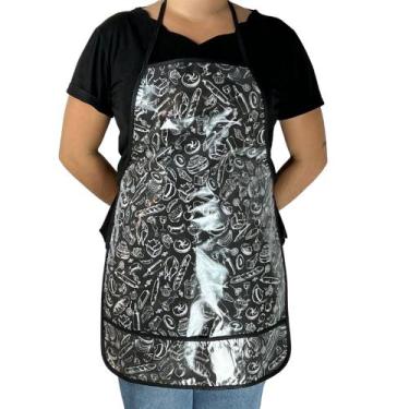 Imagem de Avental Impermeavel Plastificado Estampado para Cozinha Jardinagem Art