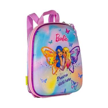 Imagem de Mochila Escolar Infantil Barbie Borboleta Tamanho P