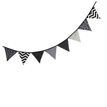 Imagem de Banner criativo para barraca pendurada bandeira triangular suprimentos decorativos metros de comprimento para festivais e celebrações, ornamento versátil para pendurar