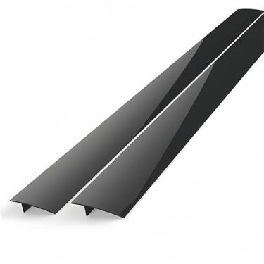 Imagem de Pacote com 2 capas flexíveis para fogão de cozinha, enchimento de lacuna de silicone entre bancada e fogão, forno, lavadora, secadora, fácil de limpar