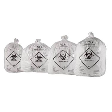 Imagem de Saco De Lixo Infectante 50 Litros Branco Qualidade