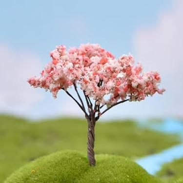Imagem de Ornamento de planta de árvore artificial de fada acessórios de jardim em miniatura, decoração de jardim para artesanato faça você mesmo, decoração ao ar livre para pátio (estilo 3, 6,5 x 6,2 x 6,2 cm)