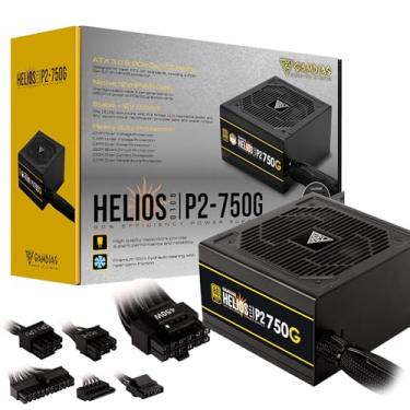 Imagem de GAMDIAS Fonte De Alimentação Gold Gaming Pc 750 W, 80 Plus Atx 12 V Para Computadores Com Pfc Ativo, Fontes 3.0 E Pci Gen 5.0, Helios P2-750G