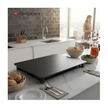 Imagem de Tampa para Cooktop 4 Bocas 78 x 52 cm Electrolux Madeira MDF Laqueado 