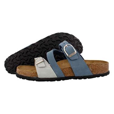 Imagem de Birkenstock Salina Feminina, Azul / nobuck mineral, 11-11.5 Narrow