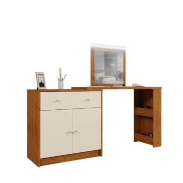 Imagem de Penteadeira Camarim de Canto Aura Studio com Espelho e Led - EdeCasaMo