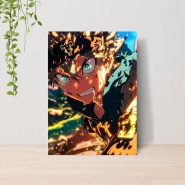 Imagem de Quadro Black Clover Anime A4  Placa MDF 04 - Lomi Art