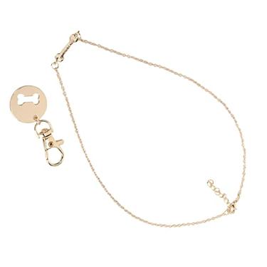 Imagem de Acouto Colar de Liga para Proprietário de Animal de Estimação e Osso de Cachorro, Pingentes Divididos Correspondentes para Amantes de Animais de Estimação, Proprietários de Gatos e Cães (Conjunto de ossos redondos para cães para animais)