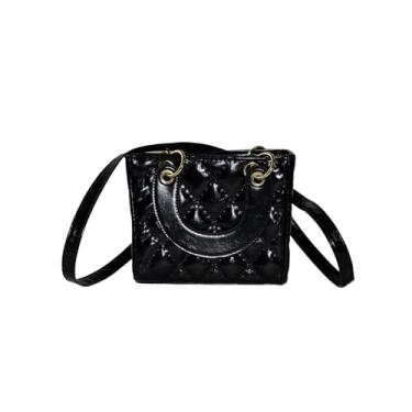 Imagem de Benepoint Bolsa transversal, bolsa feminina de couro PU, bolsa para celular, bolsa pequena com alça ajustável, Preto, Clássico