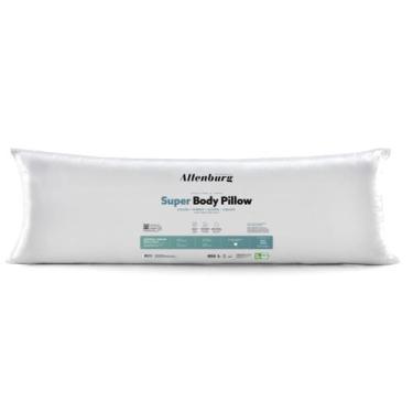 Imagem de Travesseiro corpo macio antialergico super body pillow cor branco 50 x