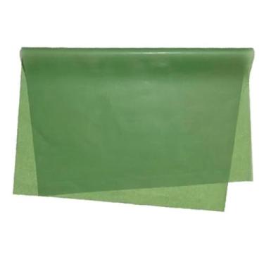 Imagem de Papel de seda 100 folhas, colorido 17,5 x 25 cm - Embalagem de roupas, embalagem de pipas (Verde Pistache)