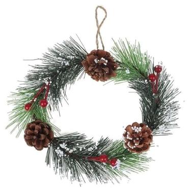 Imagem de Zein Guirlanda Natalina Decorativa com Pinhas, 19cm