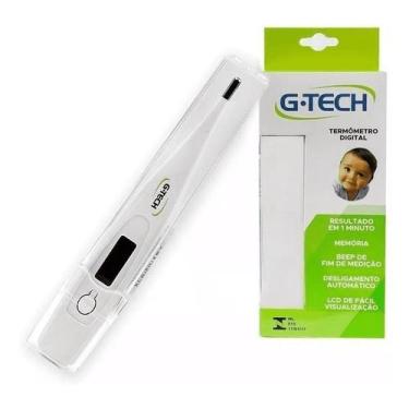 Imagem de Termômetro Clínico Digital Branco G-tech Modelo Th1027 com Selo, Branc