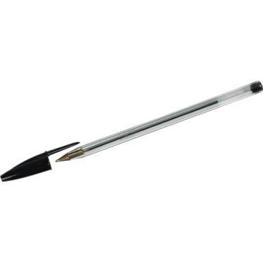Imagem de BIC Caneta esferográfica de cristal, ponta média, preta