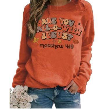 Imagem de Moletom Glorimex Fall for Jesus He Never Leaves Women