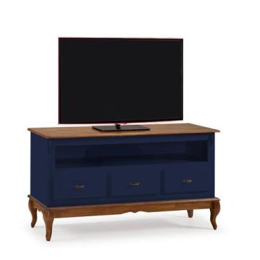 Imagem de Rack para Tv com Pés Luis XV 3 Gavetas e Nicho 60501 Linz Móveis - Imb