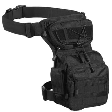 Imagem de Bolsa tática para coxa, alça transversal militar ajustável para homens, mochila de motocicleta para aventuras ao ar livre