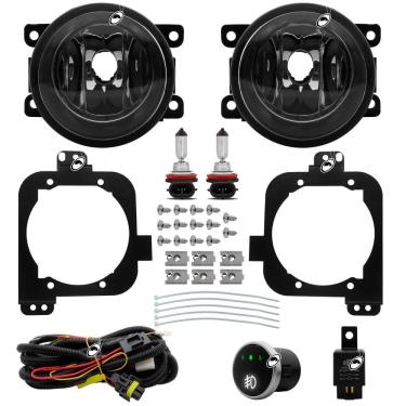 Imagem de Kit Farol Milha Neblina C3 Aircross 2024 Em Diante Botão